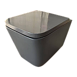 Унітаз підвісний Mixxus Premium QUADRO-0305-R GRAY 510x350x345mm система змиву RIMLESS (MP6656), фото 7