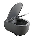 Унітаз підвісний Mixxus Premium TOPPER-0303-R GRAY 495x370x350mm система змиву RIMLESS (MP6657), фото 10