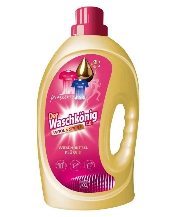 Гель для прання Der Waschkönig Wool & Sport 3 л 100 прань