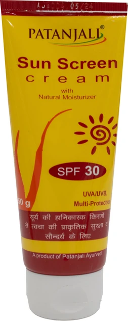 Patanjali India Сонцезахисний крем SPF30 50г