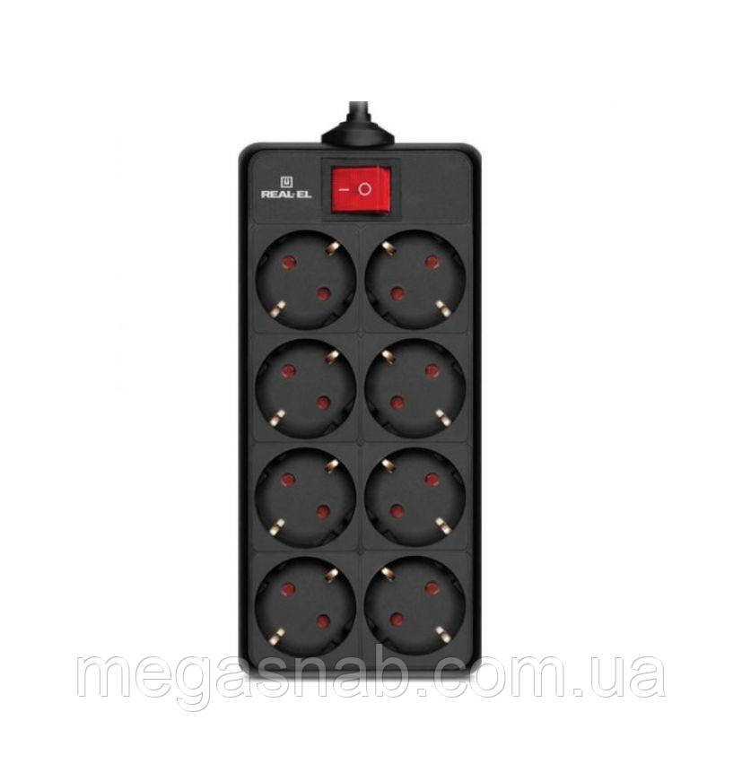 Фільтр-подовжувач REAL-EL RS-8 PROTECT3m чорний
