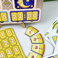 Пазл дерев`яний Годинник Вчимо час Ubee 32*23см (ПСД279), фото 3