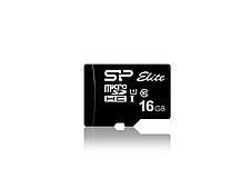 Карта пам'яті Silicon Power 16 GB microSDHC UHS-I Elite + SD adapter (SP016GBSTHBU1V10-SP)
