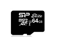 Карта пам'яті Silicon Power 64 GB microSDXC UHS-I Elite + SD adapter (SP064GBSTXBU1V10-SP)