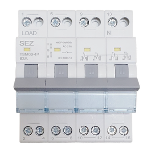Перемикач навантаження трипозиційний 4P 63A 1-0-2 415V~