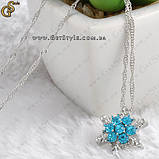 Прикраса на шию — "Snowflake Necklace" + подарункове паковання, фото 2