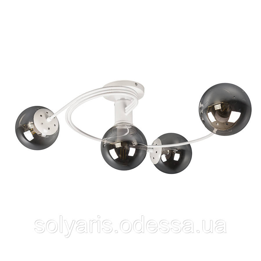Люстра лофт 761LX04-4 WH+BK