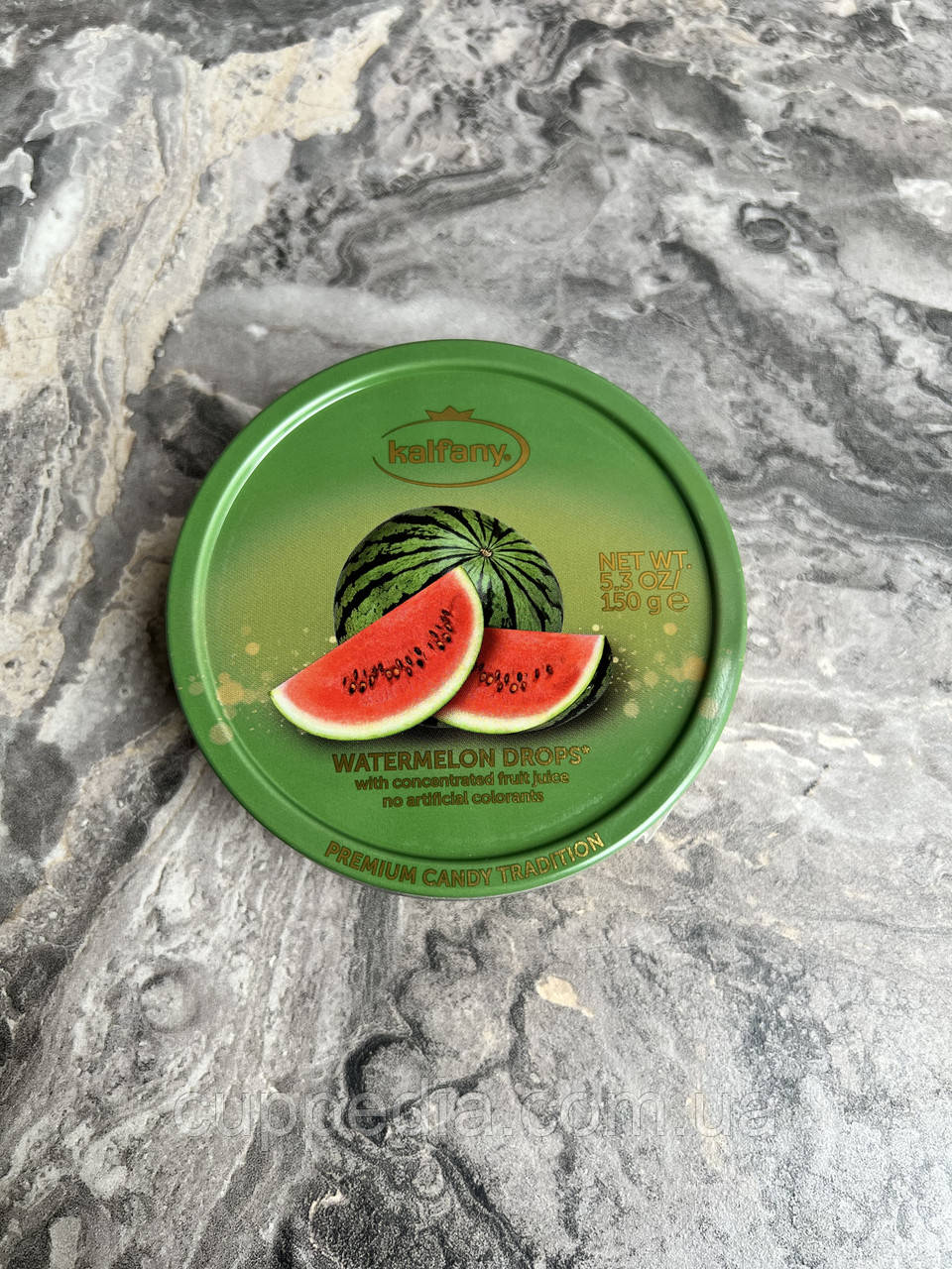 Льодяники Kalfany Watermelon Drops зі смаком кавуна 150 грм
