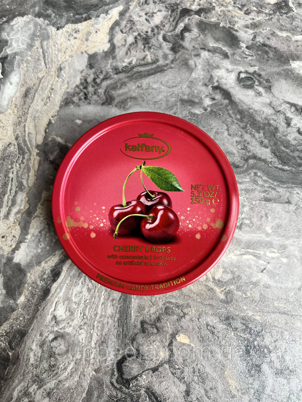 Льодяники Kalfany Cherry Drops зі смаком вишні 150 грм