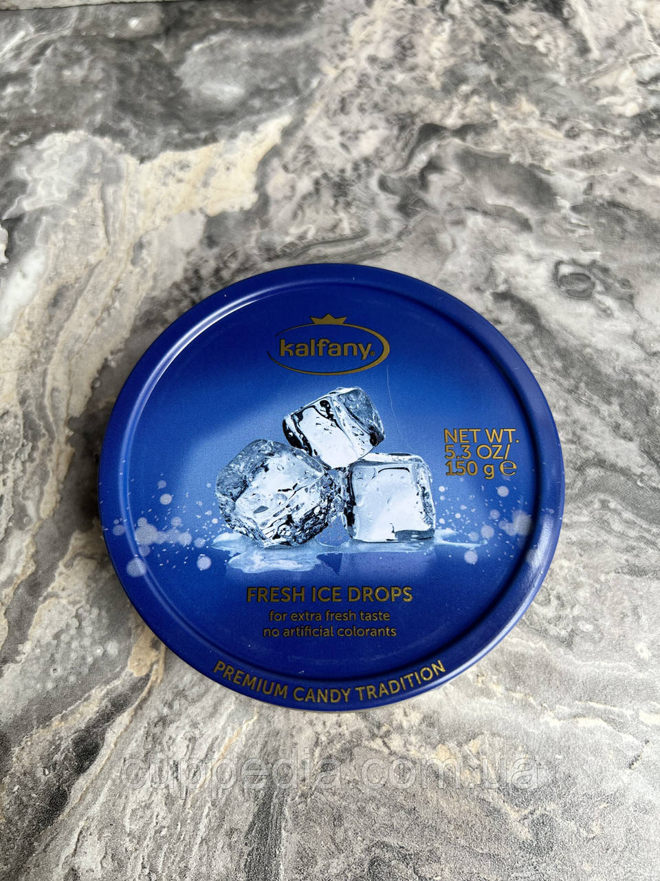 Льодяники kalfany Fresh ice drops освіжаючі 150 грм, фото 1