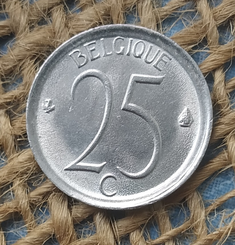 25 сантимiв 1972 року. Бельгiя