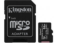 Карта пам'яті Kingston 64 GB microSDXC Class 10 UHS-I Canvas Select Plus + SD Adapter (SDCS2/64GB)