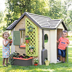 Ігровий будинок Smoby Life Garden House "Садовий" з кашпо та годівничкою 7600810408