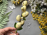 Гілка великодня з яйцями 22 см, жовта, фото 4