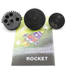 Шестерні Rocket косозубі посилені 26:1 CNC (страйкбол / airsoft), фото 5