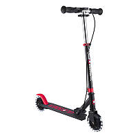 Самокат GLOBBER серії FLOW ELEMENT JUNIOR LIGHTS, чорно-червоний, колеса з підсв. 50кг 3+