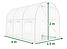 Теплиця з вікнами та сталевим каркасом LEOBRO Garden 10м2 White (LB-10M25W), фото 3