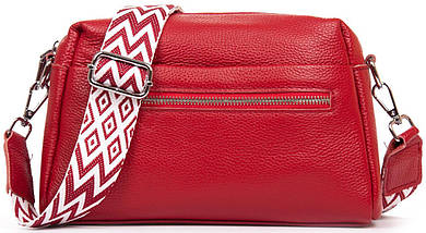 Жіноча шкіряна сумочка Alex Rai червона