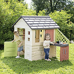 Ігровий будинок Smoby Life Nature Playhouse Сонячний з літньою кухнею 7600810739