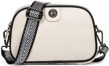 Шкіряна сумочка клатч Alex Rai біла