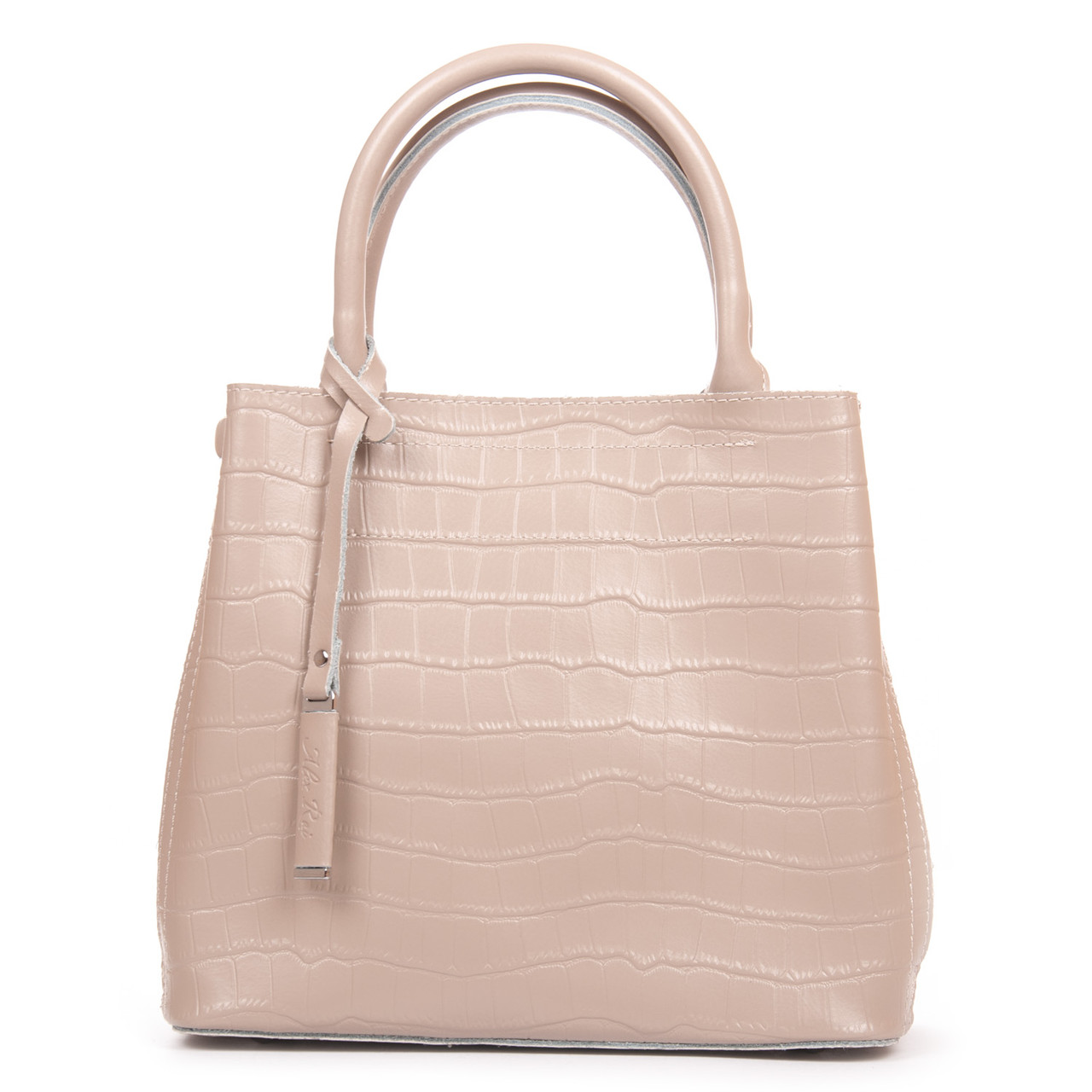 Сумка шопер жіноча шкіряна з двома короткими ручками ALEX RAI 1546-1 l.beige