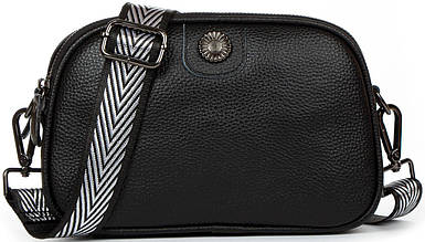 Шкіряна сумочка клатч Alex Rai чорна