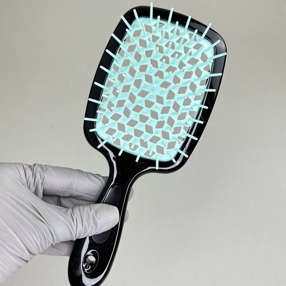Гребінець продувний для волосся SuperBrush Mint (Чорний)