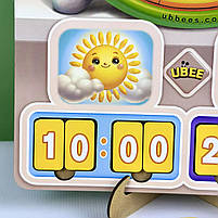 Пазл дерев`яний Годинник Вчимо час Ubee 32*23см (ПСД279), фото 4