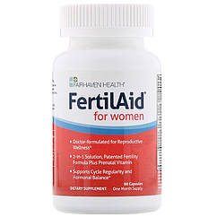Вітаміни для зачаття, FertilAid for Women, Fairhaven Health, 90 капсул