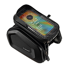 Водонепроникна сумка для телефону на велосипед з кріпленням на раму та прозорою сенсорною панеллю + дві бічні сумки-кишеня з боків, фото 10