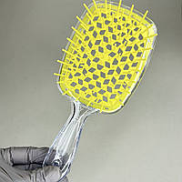 Гребінець продувний для волосся SuperBrush Yellow (Прозора)