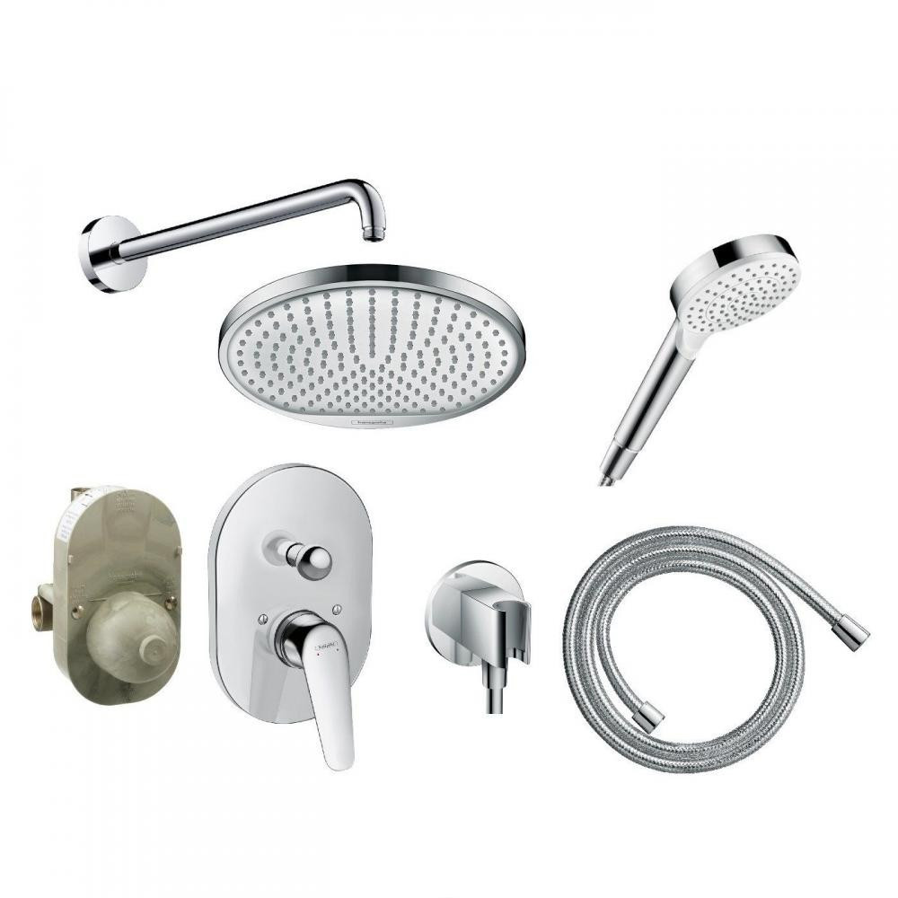 Душовий комплект прихованого монтажу Hansgrohe Novus, хром (1A101218)
