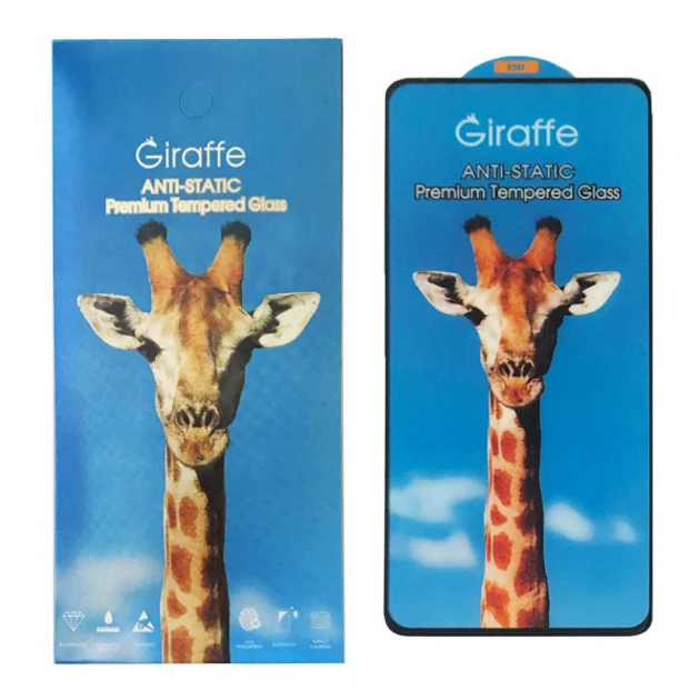 Захисне скло Giraffe ESD Anti-Static для Xiaomi Poco M5s, Poco M4 Pro 4G з чорною рамкою