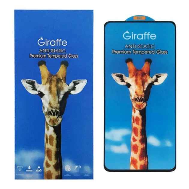Захисне скло Giraffe ESD Anti-Static Motorola Moto G04 / G04s / G24 / G24 Power / E14 з чорною рамкою