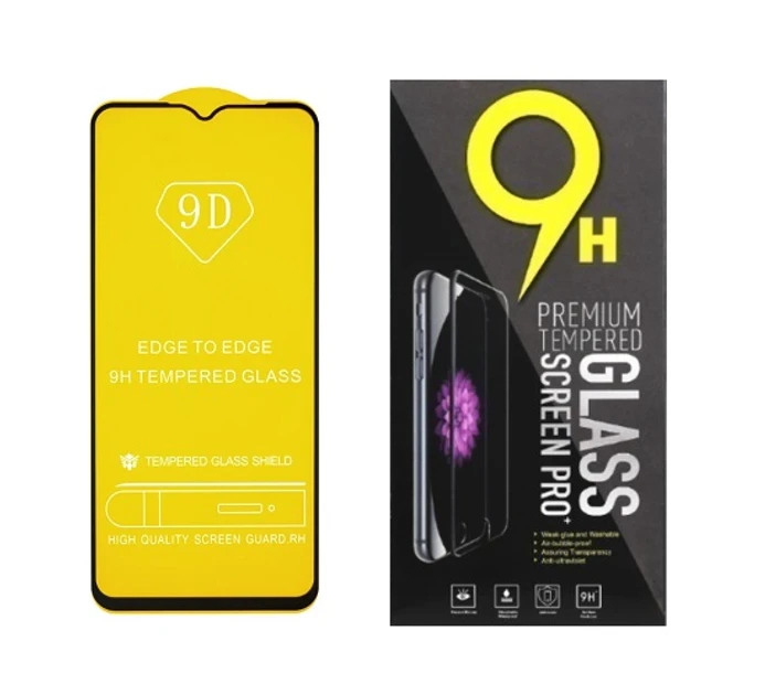 Захисне скло для Infinix Hot 20 5G, Hot 20i, Hot 30i, Hot 30i NFC з чорною рамкою