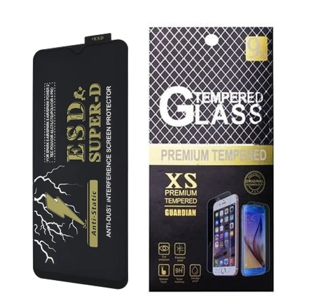 Захисне скло WEADDU Super D ESD для Tecno Spark 5 Air, Spark 6 Air з чорною рамкою