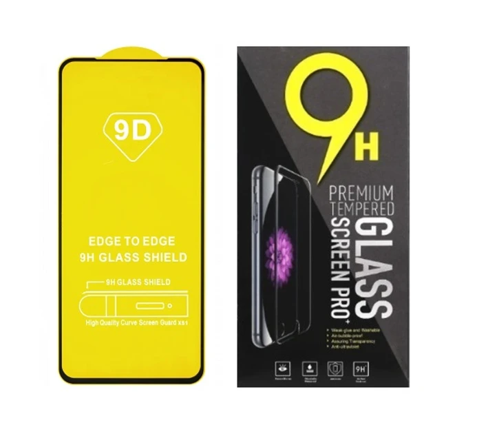 Захисне скло для Tecno Pop 8 з чорною рамкою
