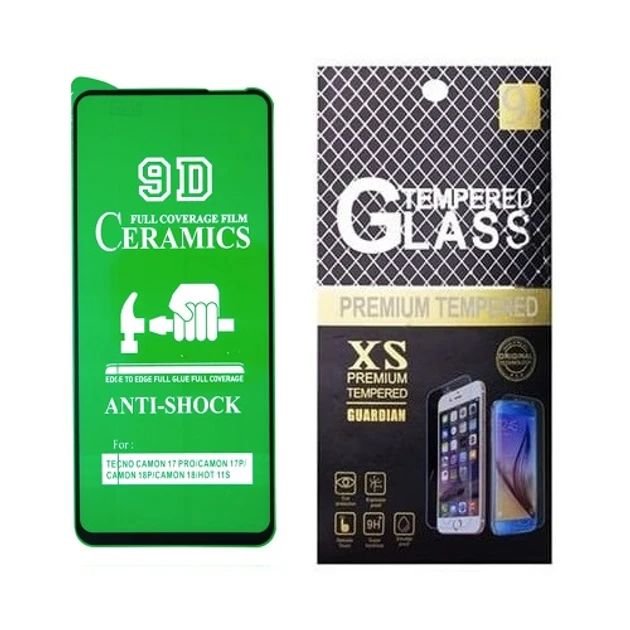 Протиударна захисна плівка Ceramics 9D для Motorola XT2171 Moto G51 5G з чорною рамкою