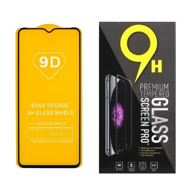 Захисне скло для Tecno Spark Go 2021 з чорною рамкою