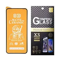 Протиударна захисна плівка Ceramics 9D для Apple iPhone X (A1865, A1901, A1902, A1903) з чорною рамкою, матова