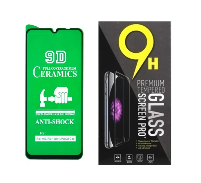 Протиударна захисна плівка Ceramics 9D для UmiDigi A13S, UmiDigi F3 з чорною рамкою, глянцева
