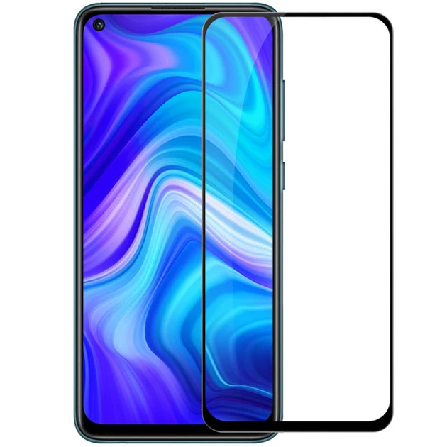 Захисне скло для Xiaomi Redmi Note 9T (M2007J22G, M2007J22C) з чорною рамкою