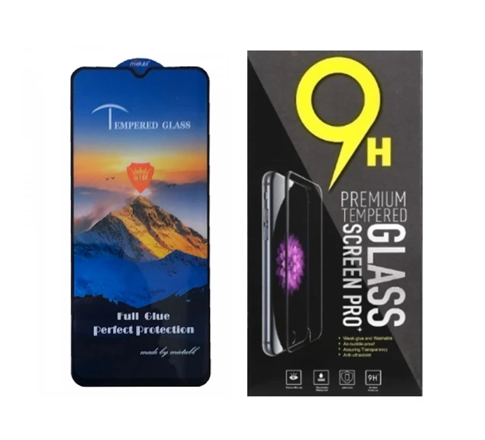 Захисне скло Mietubl ESD Anti-Static для Xiaomi Poco C40, Poco C55, 220333QPG з чорною рамкою