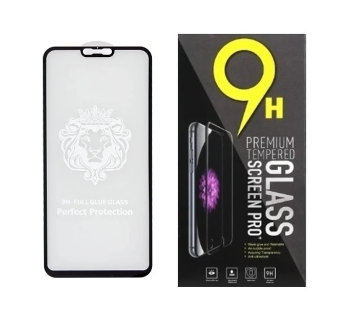 Захисне скло для One Plus 6, OnePlus 6 A6000, A6003 з чорною рамкою