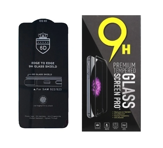 Захисне скло для Samsung S901 Galaxy S22 6D EdgeToEdge з чорною рамкою