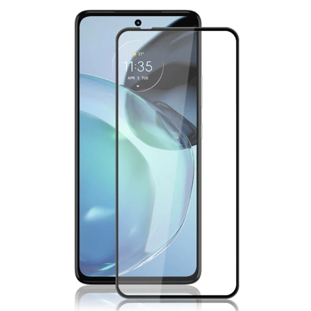 Захисне скло для Motorola Moto G72 XT2255 з чорною рамкою