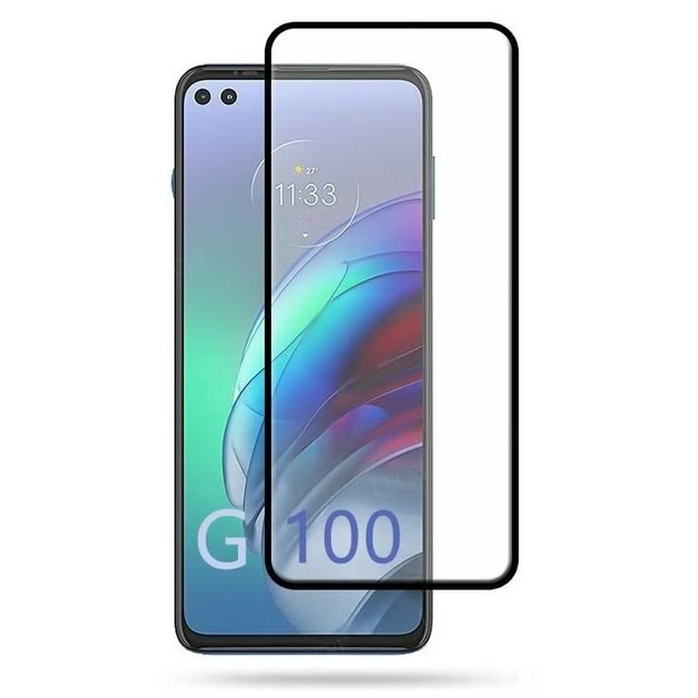 Захисне скло для Motorola Moto G100 XT2125, XT2125-4 з чорною рамкою