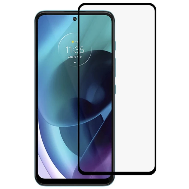 Захисне скло Motorola Moto G71 5G XT2169-1 з чорною рамкою