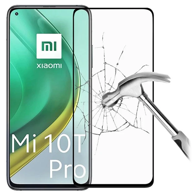 Захисне скло для Xiaomi Mi 10T Pro, Mi10T Pro (M2007J3SG, M2007J3SY, M2007J3SP) з чорною рамкою