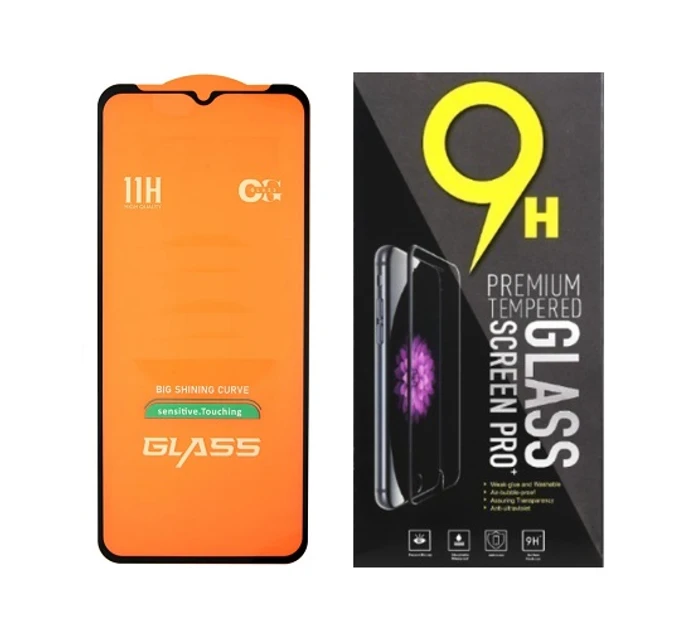 Захисне скло для Nokia C21 Plus (TA-1433, TA-1431, TA-1426, TA-1424) з чорною рамкою